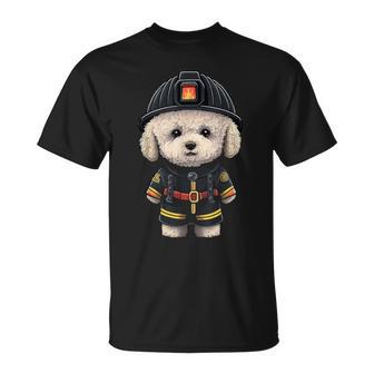 ビション・フリーゼ 消防士の消防士 ビション・フリーゼ Tシャツ - Kawaiitshirt