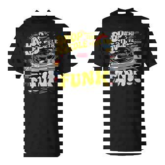 ビニールファンキー音楽愛好家 面白いファンクコスチューム Tシャツ - Kawaiitshirt