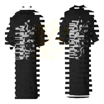 ピアノ音部記号 音楽ギフト ト音記号 ピアノ 長袖tシャツ Tシャツ - Kawaiitshirt
