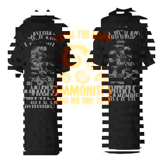 ファニー アンモナイト 化石ギフト メンズ レディース クールな貝殻 ラブ Tシャツ - Kawaiitshirt