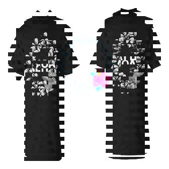 フラダンス フラ レッスン用 アロハ トロピカル ハワイ ハイビスカス かわいい 花 ハワイアン 人気 黒 南国 Tシャツ - Kawaiitshirt