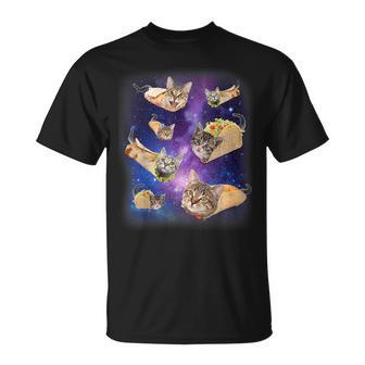 ブリトー猫とタコスキャット 宇宙 ギャラクシー ミーム タコキャット 愚かな Tシャツ - Kawaiitshirt