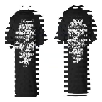 ブルテリア スケルトン ハロウィン コスチューム 怖い Tシャツ - Kawaiitshirt