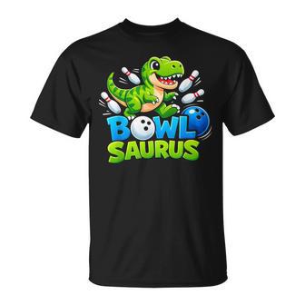 ボウリング 恐竜 Tレックス キュート グラフィック キッズ 幼児 男の子 ボウラー Tシャツ - Kawaiitshirt