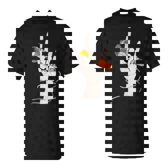 ボーカルマイクを持つロックシンガーの手 Tシャツ - Kawaiitshirt