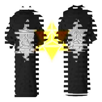 マカバ神聖幾何学ヨガスピリチュアリティ瞑想トレンド Tシャツ - Kawaiitshirt