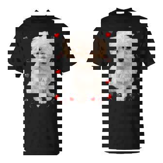 マルチーズ 犬 オーナー ラバー デザイン 子犬 ハート デザイン Tシャツ - Kawaiitshirt