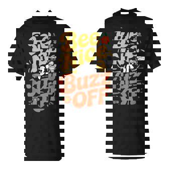 ミツバチ 養蜂家 ミツバチの巣立ち Bee Nice Or Buzz Off Tシャツ - Kawaiitshirt