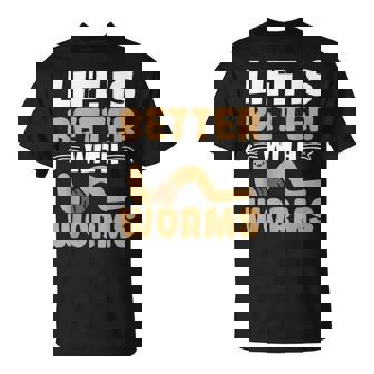 ミミズがいると人生はより良くなる ミミズの養殖 ミミズ ファーマー Tシャツ - Kawaiitshirt