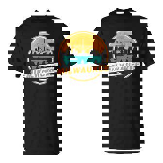 ミルウォーキー スカイライン ランドマーク ミルウォーキー ベイ ヴィンテージ Tシャツ - Kawaiitshirt