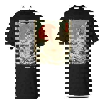 メインクーン 猫 ヴィンテージ ラーメン 和麺 Tシャツ - Kawaiitshirt