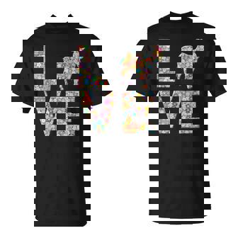 ヤギの動物愛の花 Tシャツ - Kawaiitshirt