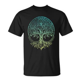 ユグドラシルの生命の木 バイキングの北欧のルーン文字の着用 Tシャツ - Kawaiitshirt