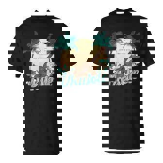 ライフ・イズ・ベター ウクレレで ミュージシャン ハワイ アコースティック ウクレレ Tシャツ - Kawaiitshirt