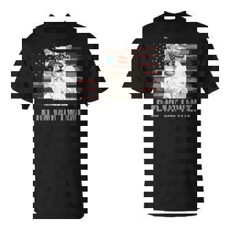 ラグドールキャット I Do What I Want Retro Usa おもしろ猫 Tシャツ - Kawaiitshirt