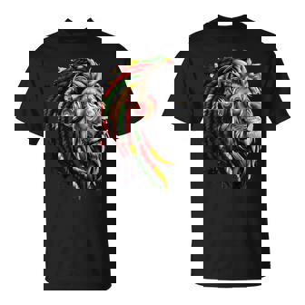 ラスタレゲエミュージックヘッドフォンジャマイカンルーツプライドライオン Tシャツ - Kawaiitshirt