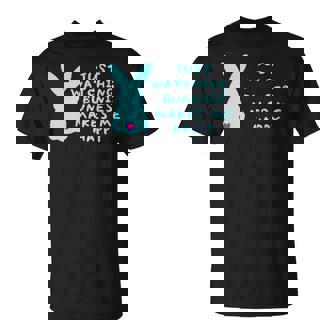 リサイズ ただうさぎを見てるだけで、幸せな気持ちになる Bunny Bunnies Rabit Happy うさぎ Tシャツ - Kawaiitshirt