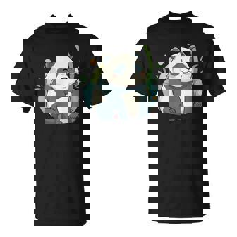 リラックス竹林ぽっちゃりパンダ美学 Tシャツ - Kawaiitshirt