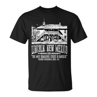 リンカーンニューメキシコ旧裁判所ビリー・ザ・キッド・エスケープス Tシャツ - Kawaiitshirt