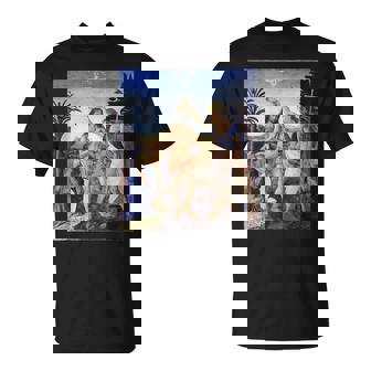 レオナルド ダヴィンチ 面白いtシャツ アート キリストの洗礼 聖書 絵画 メンズ 面白い 服 美術 ネタ Tシャツ - Kawaiitshirt