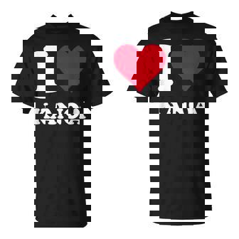 レッドハート I Love Kanoa Tシャツ - Kawaiitshirt