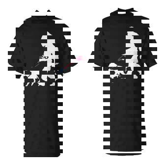 レトロ ビッグフット ウォーキング ブルマスティフ 犬 面白い サスカッチ 長袖tシャツ Tシャツ - Kawaiitshirt