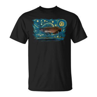 レトロなヴィンテージスタイルのアロワナ Tシャツ - Kawaiitshirt