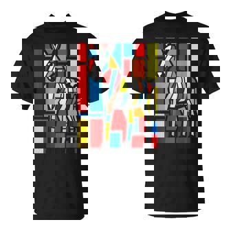 ロバ カラフル 動物 グラフィック アートワーク ロバ Tシャツ - Kawaiitshirt