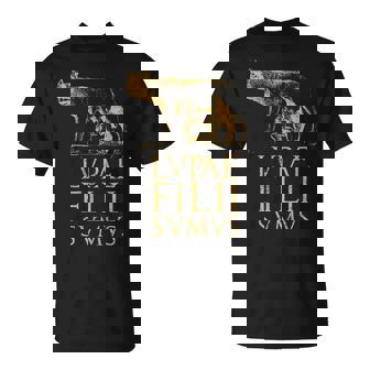ローマの狼 古代ローマ ローマ帝国の名言 Tシャツ - Kawaiitshirt