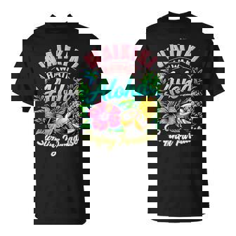 ワイキキ ハワイ アロハ サーフィン パラダイス ハイビスカス パイナップル 長袖tシャツ Tシャツ - Kawaiitshirt