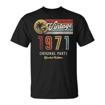 ヴィンテージ 1971 オリジナルパーツ パームス 55歳の誕生日 Tシャツ - Kawaiitshirt