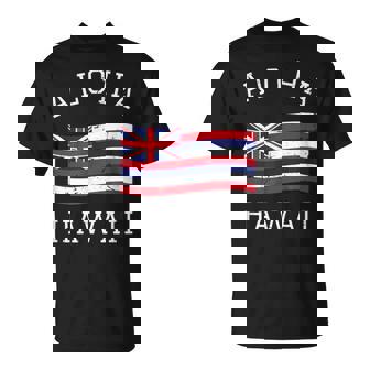 ヴィンテージ アロハ州 ハワイ国旗 ハワイアン 旗 メンズ レディース Tシャツ - Kawaiitshirt