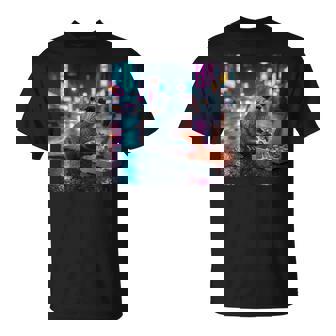 ヴィンテージ カワウソ キッズ Her Mom Dad ピザ ミーム 幼児 レトロ 長袖tシャツ Tシャツ - Kawaiitshirt