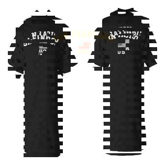 ヴィンテージ サンフランシスコ アメリカ アメリカ国旗 お土産 レトロ Tシャツ - Kawaiitshirt