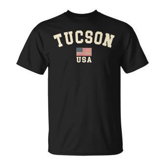 ヴィンテージ ツーソン アメリカ アメリカ 国旗 アリゾナ クール お土産 レトロ Tシャツ - Kawaiitshirt