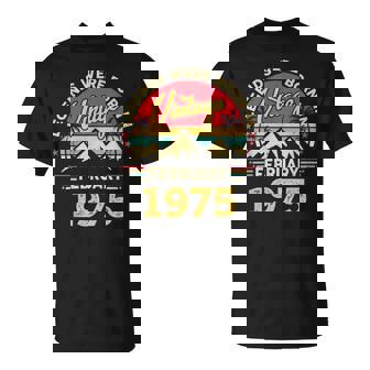 ヴィンテージ51歳の誕生日レジェンドは1975年2月に誕生しました。 Tシャツ - Kawaiitshirt