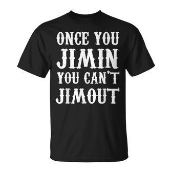 一度ジミンしたら、ジミンアウトはできない Tシャツ - Kawaiitshirt
