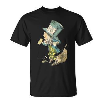 不思議の国のアリス マッドハッター ヴィンテージイラスト Tシャツ - Kawaiitshirt