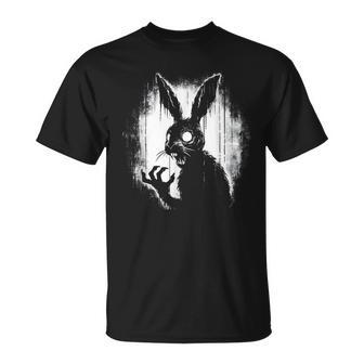不気味なゴスウサギ、ホラーバニー、奇妙なコアウサギ Tシャツ - Kawaiitshirt