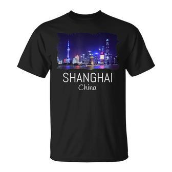 中国上海スカイライン 中国のお土産ギフト 上海 Tシャツ - Kawaiitshirt