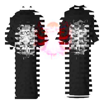 九尾狐 きつねと鳥居門 Tシャツ - Kawaiitshirt