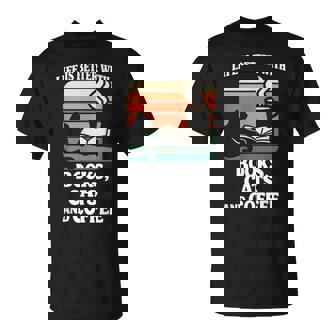 人生は本と猫と一緒に猫を読む カフェ 図書館 Tシャツ - Kawaiitshirt