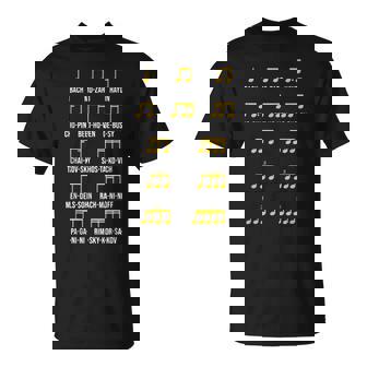 作曲家リズム音楽 バッハ・モーツァルト ベートーヴェン・ショパン Tシャツ - Kawaiitshirt