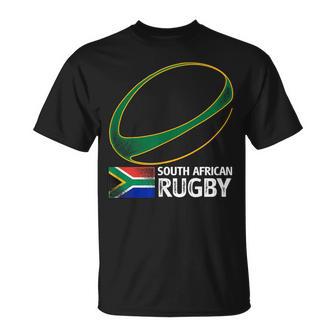 南アフリカラグビー南アフリカ国旗 Tシャツ - Kawaiitshirt