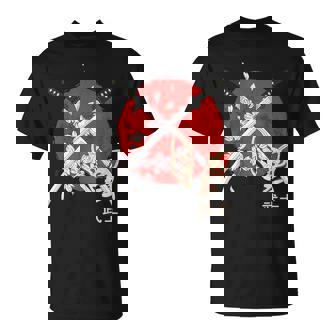 古代日本の桜 侍刀 Tシャツ - Kawaiitshirt