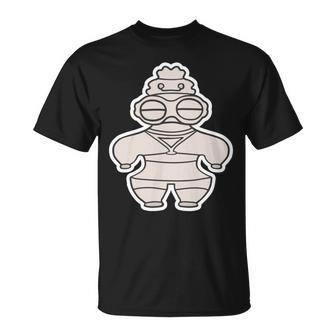 土偶 どぐう【ゆるフレンズ】遮光器土偶 歴史土器 長袖tシャツ Tシャツ - Kawaiitshirt