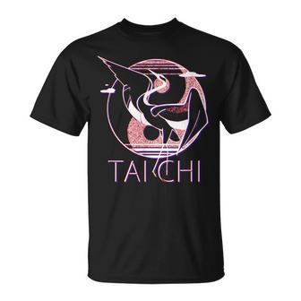 太極拳 陰陽鶴、瞑想エネルギー Tシャツ - Kawaiitshirt