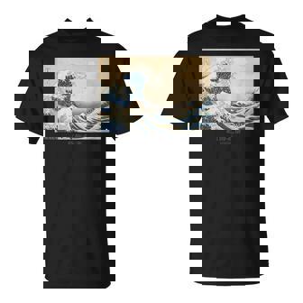 富士山、北斎、浮世絵、江戸時代、版画、お土産、日本旅行、日本美術、伝統、かっこいい、富嶽三十六景、和風 Tシャツ - Kawaiitshirt