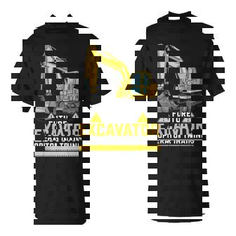 将来の掘削機オペレーターが重機ファンのトレーニングに参加。 Tシャツ - Kawaiitshirt