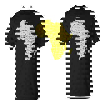 手描きアフリカ地図tシャツ 国名付き Tシャツ - Kawaiitshirt